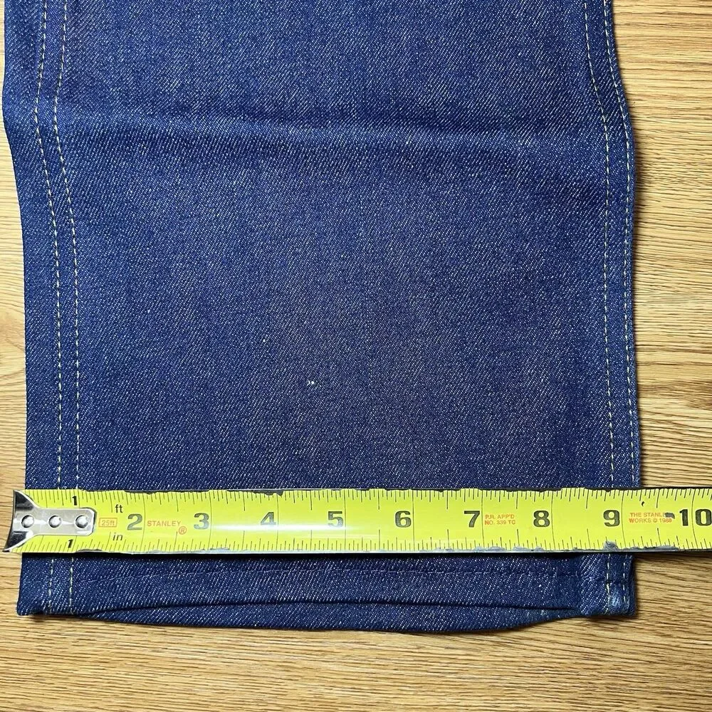 VTG 70s NOS Dee Cee Bootcut Flare Jeans Mens Sz 34x30 Western Cowboy Rodeo USA